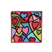 F816 [Feiler Heartbeat Wash cloth 25×25 Red-120]