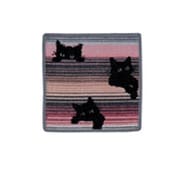 F821 [Feiler Black Kitty Wash cloth25×25 Grey-212]