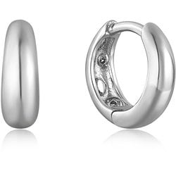 シルバー 925 オパール/キュービックジルコニアピアス 直径：12mm 幅：3.5mm 中石：オパール/キュービックジルコニア 051200451-SV