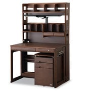 ステップアップデスクL WDスペシャル(天然木のWoody Desk) デスク幅100cmハイタイプ 学習机 勉強机 組立式 WDS-840WT