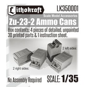 LK350001 1/35 現用 露/ソ ZU-23-2対空機関砲弾薬箱 4個入 [プラモデル用パーツ]