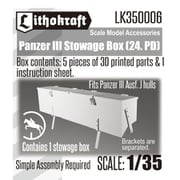 LK350006 1/35 WWII ドイツ III号戦車J型用雑具箱 第24装甲師団バージョン [プラモデル用パーツ]