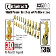 LK350010 1/35 WWII ドイツ 戦車用 ラッチ パッドロックループ付 24個入 [プラモデル用パーツ]