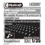 LK350017 1/35 WWII ドイツ 自走砲用タイダウン ベースプレートなし 40個入 [プラモデル用パーツ]