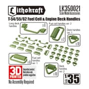 LK350021 1/35 現用 露/ソ T-54/T-55/T-62戦車用 補助燃料タンク＆機関室用ハンドルセット [プラモデル用パーツ]