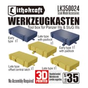 LK350024 1/35 WWII ドイツ III号戦車＆III号突撃砲用 工具箱セット 5個入 [プラモデル用パーツ]