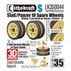 LK350044 1/35 WWII ドイツ III号戦車＆III号突撃砲用 95mm幅 予備転輪 固定具付 パターンS 2個入 [プラモデル用パーツ]