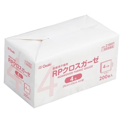 21801 [RPクロスガーゼ 4号 200枚入（4ツ折 25×25cm）]