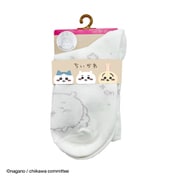 【ちいかわ】 ラメ クルー 20～25cm ベージュ [クルーソックス レディース]