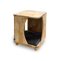 天然木を使用した猫家具 スツール 2Oval Hole