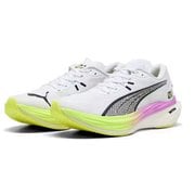 ディヴィエイト ニトロ 3 EKIDEN グロー 311894 01 PUMA WHITE-PURE MAGENTA-YELLOW ALERT 26.5cm [ランニングシューズ メンズ]