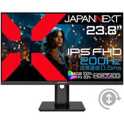 ゲーミングモニター/23.8型/フルHD（1920×1080）/IPSパネル/非光沢/HDR対応/200Hz/0.5ms（MPRT）/HDMI×1 DP×1 USB-C×1/2年保証 JN-IPS238G200F-HSPC6
