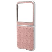 motorola razr 50用 ハードケース 格子柄 ライトピンク 8494MR50PCCLPK