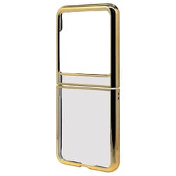 8503MR50PCGD [motorola razr 50用 ハードケース メタルフレーム ゴールド]