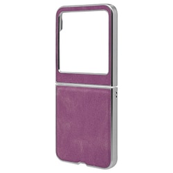 8507MR50PCSOPU [motorola razr 50用 ハードケース ソリッドフレーム パープル]