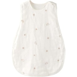 6重ガーゼスリーパー Mサイズ White×GoldCloud