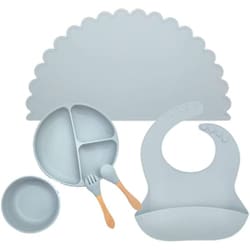 お食事6点セット Mint Blue