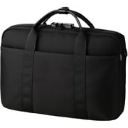 ビジネスバッグ 防犯 ブリーフケース 11L 2Way(手提げ/肩掛け) TSAロック(ダイヤルロック式) カバン 15.6インチPC収納可 A4対応 撥水加工 キャリーオン仕様 海外旅行 盗難防止 ブラック BM-CBSC01BK
