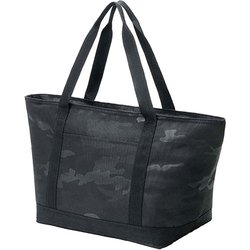 BONTE 保冷 トートバッグ エコバッグ ビッグワイド Camo ブラック 19L ファスナータイプ 幅56×高さ29×マチ22cm P-3659
