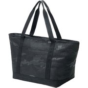 P-3659 [BONTE 保冷 トートバッグ エコバッグ ビッグワイド Camo ブラック 19L ファスナータイプ 幅56×高さ29×マチ22cm]