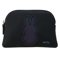 MY13834 [mywalit×miffy Large Coin Purse コインパース ブラックペース]