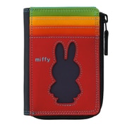MY13844 [mywalit×miffy Zip Purse Card Holder シップパース ブラックペース]
