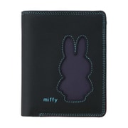 MY13854 [mywalit×miffy Medium Zip Wallet 2つ折りウォレット ブラックペース]