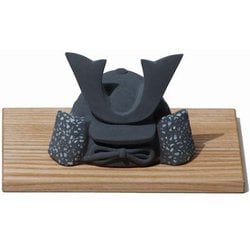 L468BK [珪藻土 KABUTO 兜 黒 日本製]