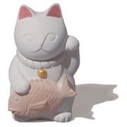 L495 [珪藻土 招き猫 S 日本製]
