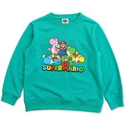 22864126 スーパーマリオ KIDS トレーナー HERE WE GO TURQUOISE 150cm