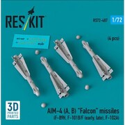 RSK72-0487 1/72 AIM-4（A・B） ファルコンミサイル 4個入 [プラモデル用パーツ]