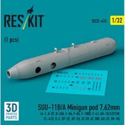 RSK32-0415 1/32 SUU-11B/A 7.62mmミニガンポッド [プラモデル用パーツ]