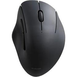 ワイヤレスマウス SHELLPHA（シェルファ） Bluetooth 5.0/無線（2.4GHz） BlueLED 静音 5ボタン エルゴノミクス 抗菌 Mサイズ 3台接続可能 ブラック M-SH20MBSKBK