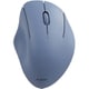マウス Bluetooth 5.0/無線 2.4GHz 両対応 静音 ワイヤレスマウス 3ボタン エルゴノミクス 【Windows mac Chrome iPad MacBook Android 対応】 抗菌 Mサイズ 3台接続可能 SHELLPHA ネイビー M-SH10MBSKNV