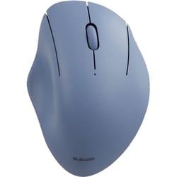 マウス Bluetooth 5.0/無線 2.4GHz 両対応 静音 ワイヤレスマウス 3ボタン エルゴノミクス 【Windows mac Chrome iPad MacBook Android 対応】 抗菌 Mサイズ 3台接続可能 SHELLPHA ネイビー M-SH10MBSKNV