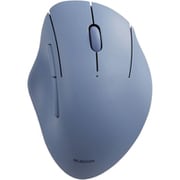マウス Bluetooth 5.0/無線 2.4GHz 両対応 静音 ワイヤレスマウス 5ボタン エルゴノミクス 【Windows mac Chrome iPad MacBook Android 対応】 抗菌 Mサイズ 3台接続可能 SHELLPHA ネイビー M-SH20MBSKNV