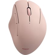 マウス Bluetooth 5.0/無線 2.4GHz 両対応 静音 ワイヤレスマウス 5ボタン エルゴノミクス 【Windows mac Chrome iPad MacBook Android 対応】 抗菌 Mサイズ 3台接続可能 SHELLPHA ピンク M-SH20MBSKPN