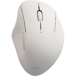 ワイヤレスマウス SHELLPHA（シェルファ） Bluetooth 5.0/無線（2.4GHz） BlueLED 静音 5ボタン エルゴノミクス 抗菌 Sサイズ 3台接続可能 ホワイト M-SH21MBSKWH