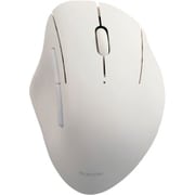 マウス Bluetooth 5.0/無線 2.4GHz 両対応 静音 ワイヤレスマウス 5ボタン エルゴノミクス 【Windows mac Chrome iPad MacBook Android 対応】 抗菌 Sサイズ 3台接続可能 SHELLPHA ホワイト M-SH21MBSKWH