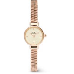 Petite Mini Champagne Melrose Rose Gold 19mm レディース メッシュベルト 正規品 2年保証 DW00100741