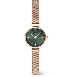 Petite Mini Emerald Melrose Rose Gold 19mm レディース メッシュベルト 正規品 2年保証 DW00100742