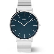 Classic Piano Link Arctic Silver 40mm メンズ メタルベルト ネイビー 正規品 2年保証 DW00100776