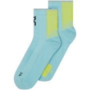 パフォーマンス ラン ソック ミッド ユニセックス ランニングウェア ソックス ウォッシュ/ライム 22-24.5cm 2UF10053336