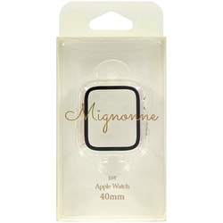 OWL-AWCVMIN40-AU [Apple Watch 40mm（6/5/4/SE/SE 第2世代）用 画面保護ガラス一体型ケース Mignonne（ミニョン）]