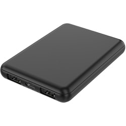 コンパクトモバイルバッテリー 空調服対応 高性能IC搭載 5000mAh ブラック HD4-MBTC5000BK
