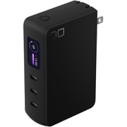ACプラグ一体型高出力モバイルバッテリー SMARTCOBY PRO PLUG II 10000mAh USB-C×3 PD-PPS対応 ディスプレイ搭載 ブラック CIO-MB67W3C-10K-P2-BK