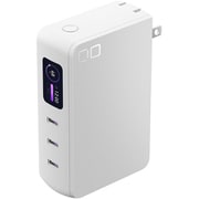 ACプラグ一体型高出力モバイルバッテリー SMARTCOBY PRO PLUG II 10000mAh USB-C×3 PD-PPS対応 ディスプレイ搭載 ホワイト CIO-MB67W3C-10K-P2-WH