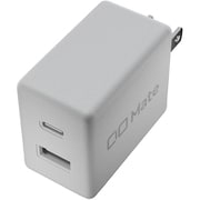 USB急速充電器 CIO Mate Charger 004 USB PD(パワーデリバリー)/QC(クイックチャージ)対応 67W USB-C×1/USB-A×1 PD-PPS ナチュラルホワイト MATE-CH004-NWH