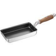 ピコットⅡ IH対応 アルミ 2層鋼 ロング エッグパン 9×18cm お弁当 朝ごはん ロング 玉子焼き器 （IH・ガス火対応） MB-2467