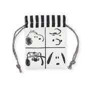 SPIK-327 PEANUTS 豆巾着 スヌーピー フェイス ブラック